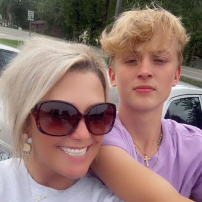 Noah Romine and his late mom Kristin DeHart (Courtesy of Facebook)